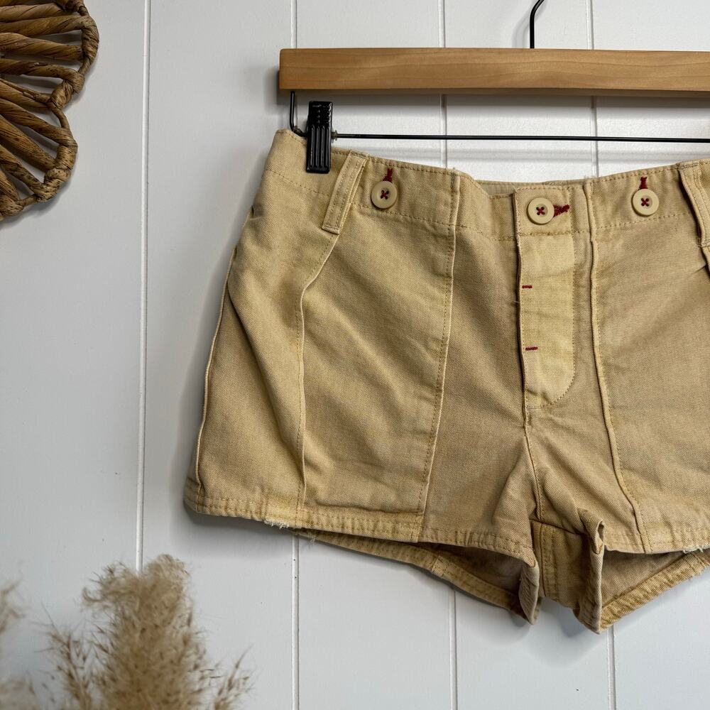 Free People shorts micro cotton cargo military utility 10 summer spring casual - Picture 4 of 7